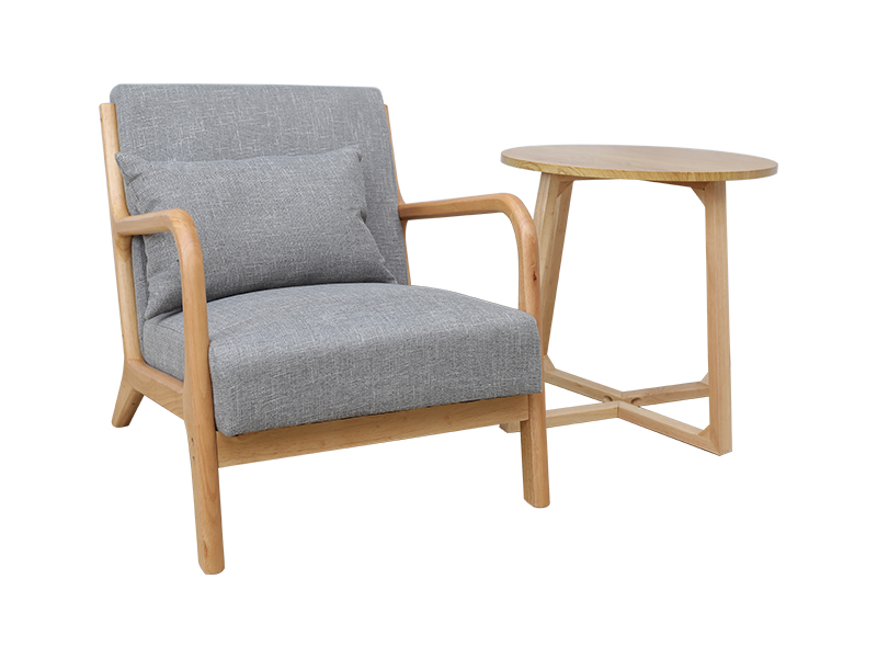 Moderni Leather-sensus sella cum armis lignis, cubiculum exedra, supellectilem tectis YQ-K2001