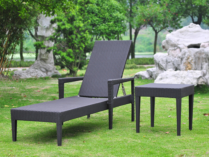 Aluminium Rattan Classical, Outdoor manu, weaving Daybed, Saccharum Rattan lectum YQ-RB, CDXVI