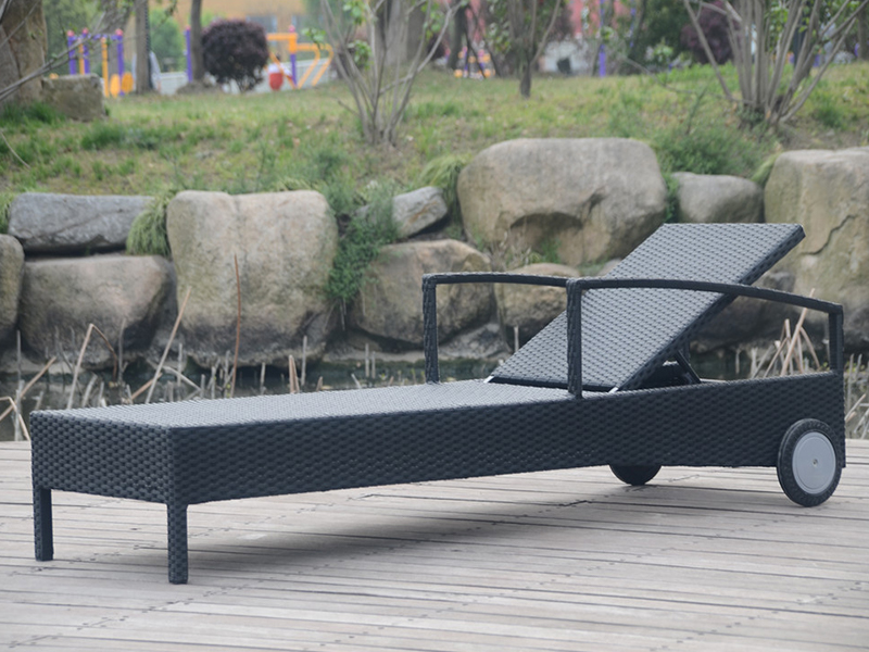 Outdoor Rattan Classical, Aluminium Rattan Daybed cum rotae YQ-RB, CDXXXIX