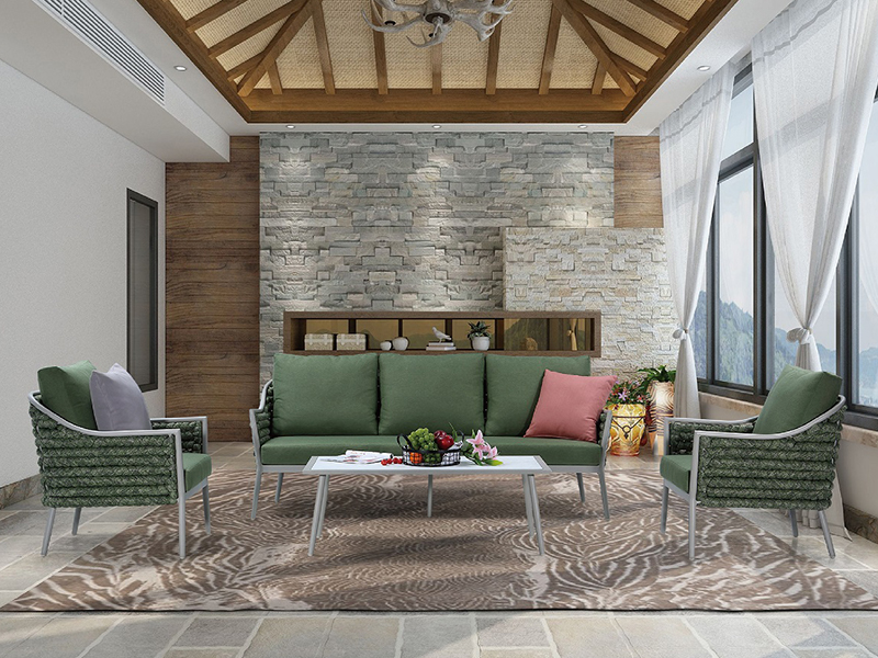 Velit funiculus hortus texere stibadium pone supellectile exedra YQC-2735