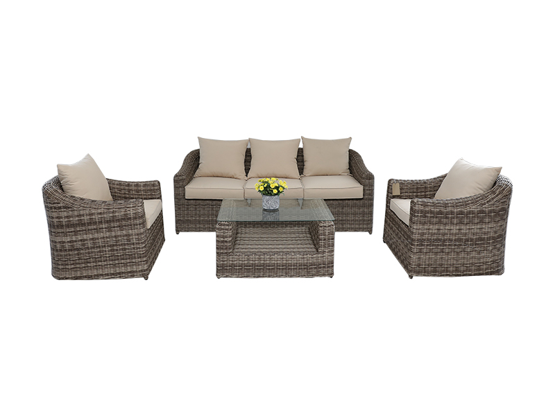 Rattan Sofa Set, 4pcs aluminium immisit YQR-418-2