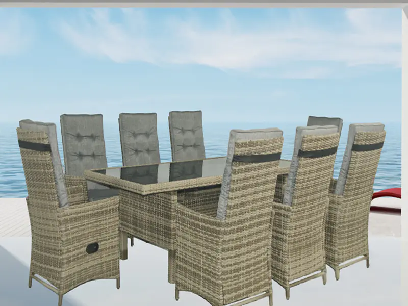 Rattan triclinium paro yqr, 467a